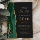 Search for green 30th birthday invitations Elegant