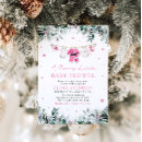 Search for christmas baby girl shower invitations Winter wonderland