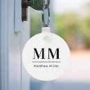 Search for men keychains Black and white