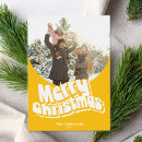 Search for yellow christmas cards Retro