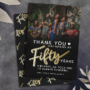 Search for 50th birthday thank you cards Script