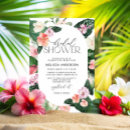 Search for tropical floral bridal shower invitations Modern