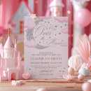Search for silver baby shower invitations Over the moon