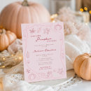 Search for pink pumpkin invitations Girly