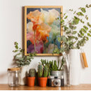 Recherche de fleur moderne posters Élégant