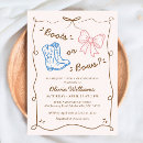 Search for brown gender reveal invitations Boots or bows