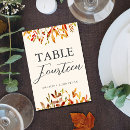 Search for fall leaves numbers table table cards Boho