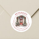 Search for door return address labels Watercolor