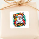 Search for black and white santa stickers Typography