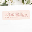 Search for pretty in pink return address labels For her