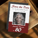 Search for save the date 80th birthday invitations Modern