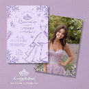 Search for lavender quinceanera invitations Dress