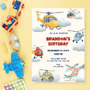 Search for helicopter birthday invitations Pilot