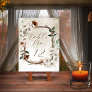 Search for flower wreath table cards For her