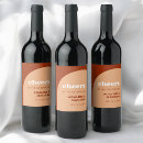 Search for peach wine labels Burnt orange
