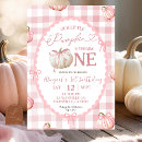 Search for pink gingham invitations Baby girl