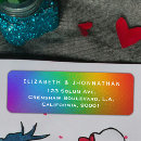Search for inspirational return address labels Rainbow