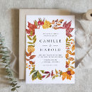 Search for earth tone wedding invitations Autumn