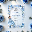 Search for royal blue and gold quince invitations Mis quince años