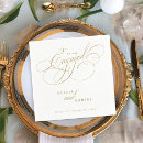 Search for engagement party napkins Calligraphy