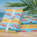 Search for santa beach wrapping paper Christmas in july
