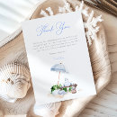 Search for beach bridal shower thank you cards Blue