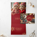 Search for trifold christmas cards Gold
