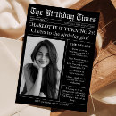 Search for elegant 25th birthday invitations Black and white