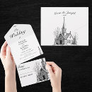 Recherche de église mariage invitations Minimaliste