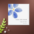 Search for blue save the date magnets Typography
