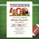 Search for funny football invitations Touchdown