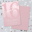 Search for feminine sweet 16 invitations Pink sweet sixteen
