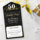 Search for glitz invitations Black and gold