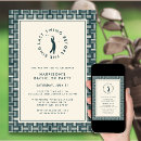 Search for golf bachelor party invitations Green