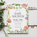 Search for pink and green baby shower invitations Watercolor