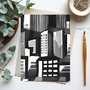 Recherche de géométrique moderne cartes postales Noir