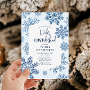 Search for snowflake birthday invitations Elegant