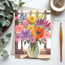 Recherche de bouquets cartes postales Aquarelle