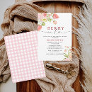 Search for love is sweet bridal shower invitations Berry in love