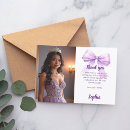 Search for purple thank you cards Bow