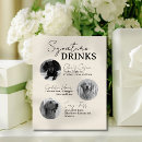 Search for dog signature drink wedding signs Elegant script
