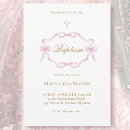 Search for ribbon christening invitations Watercolor