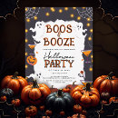 Search for jack o lantern halloween invitations Boos and booze