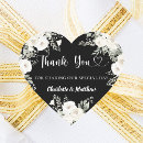 Search for black and white floral wedding stickers Heart