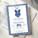 Recherche de denim baby shower invitations Coquette