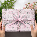 Search for baby shower wrapping paper Pink