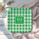 Search for green plaid pattern plates Country