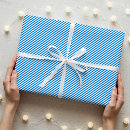 Search for blue and white striped wrapping paper Merry christmas