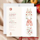 Search for apple square invitations Watercolor