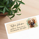Search for poodle return address labels Animal lover